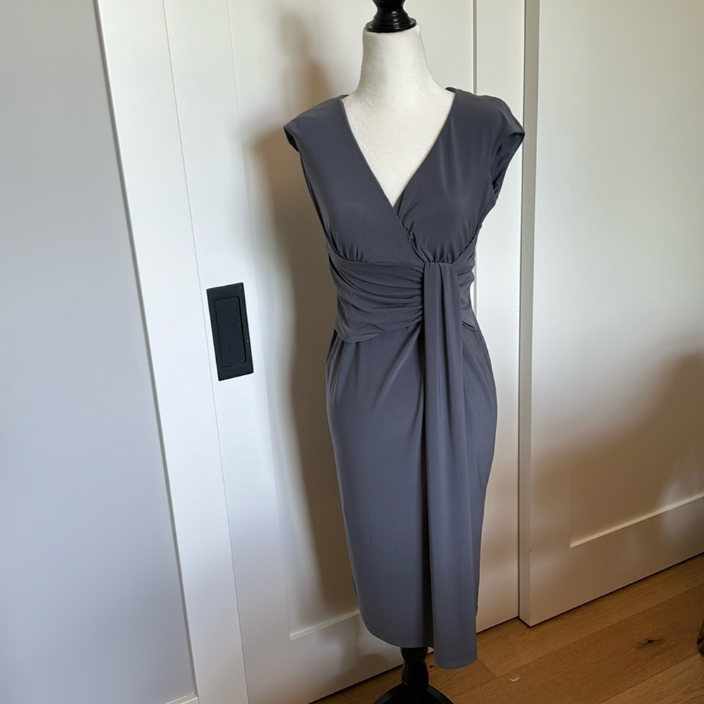 Grey column dress